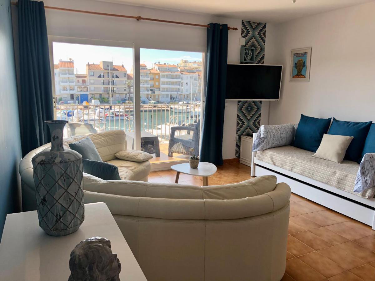 Appartement 80 M2,Port Rhodes D-2 Chambres, Terrasse Panoramique, Vue Sur Le Canal Principal D'Емпуриабрава Екстериор снимка