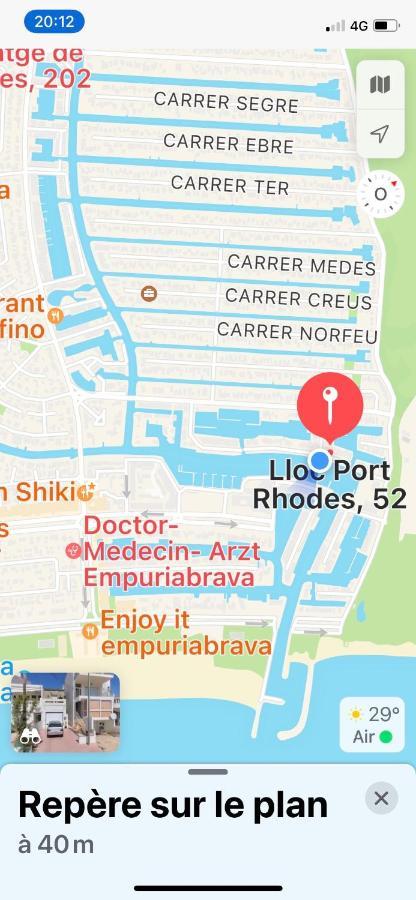 Appartement 80 M2,Port Rhodes D-2 Chambres, Terrasse Panoramique, Vue Sur Le Canal Principal D'Емпуриабрава Екстериор снимка